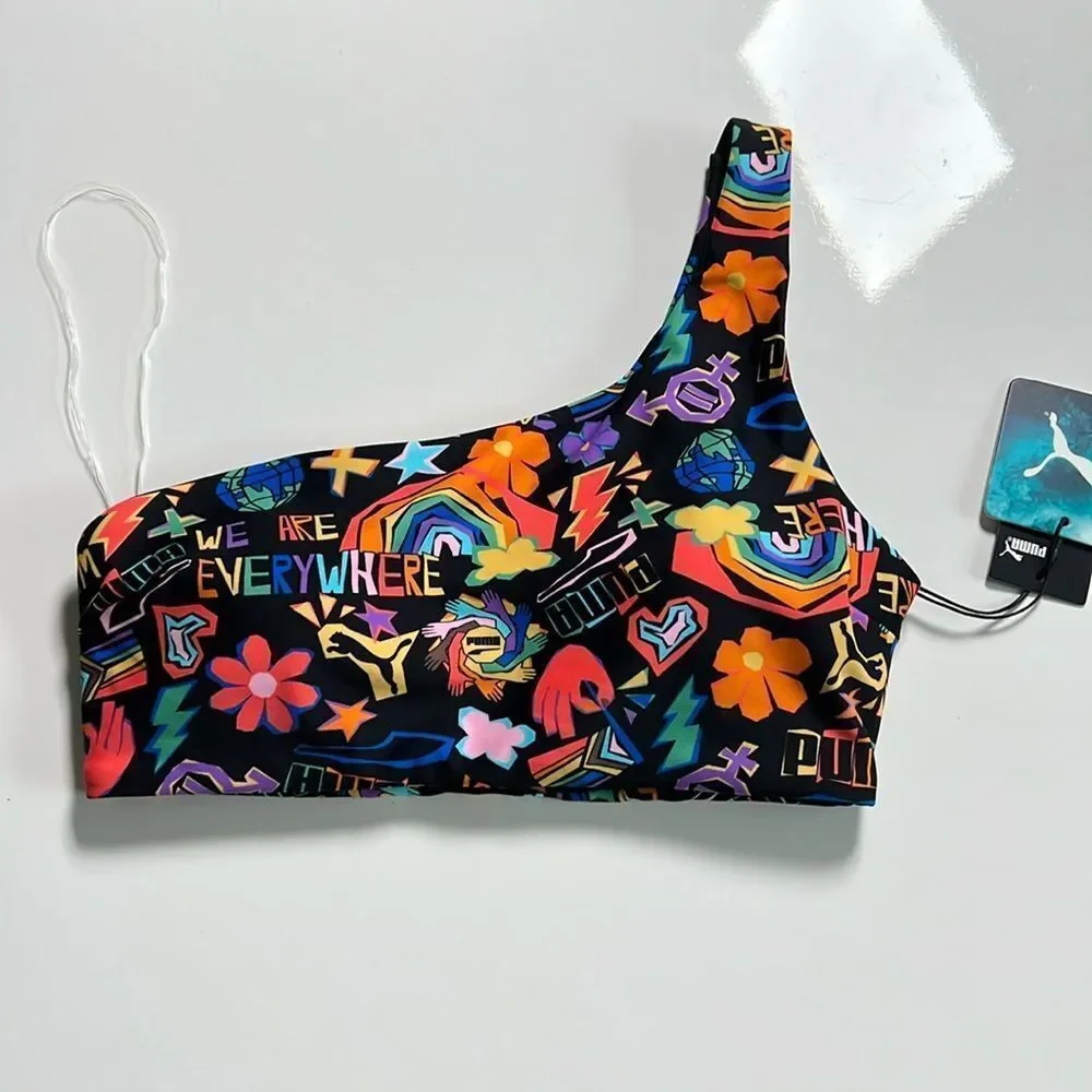 Puma Women’s One Shoulder Bikini Top